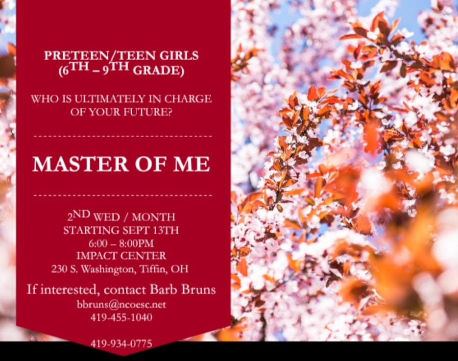 Master of Me for Pre-Teen/Teen Girls