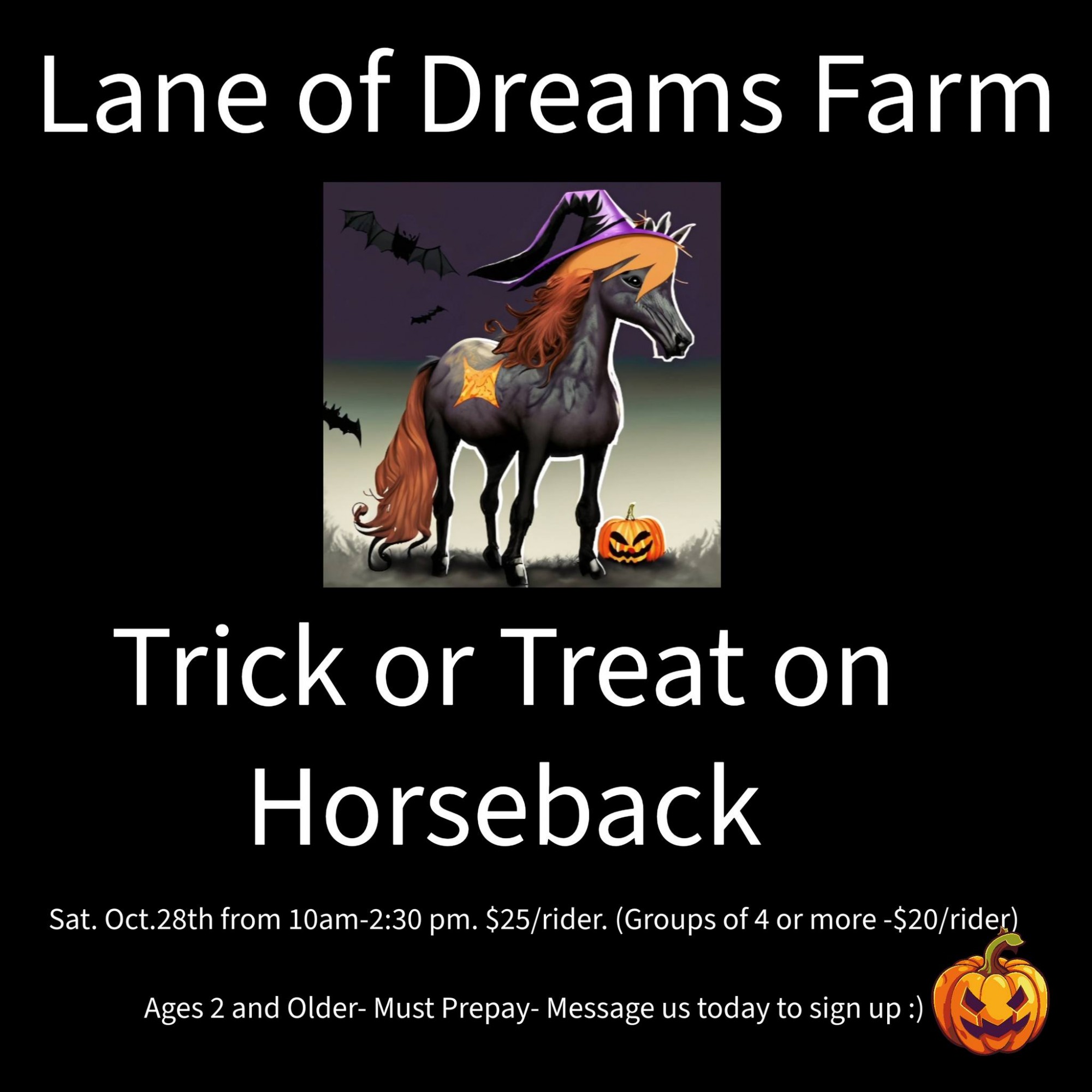 Trick or Treat on Horseback