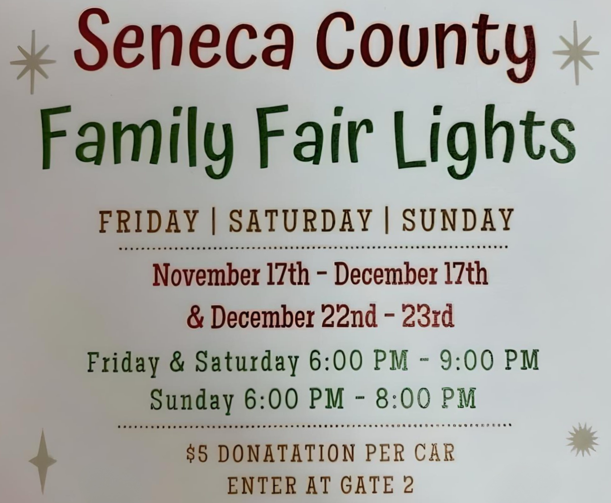 Seneca County Family Fair Lights Destination Seneca County