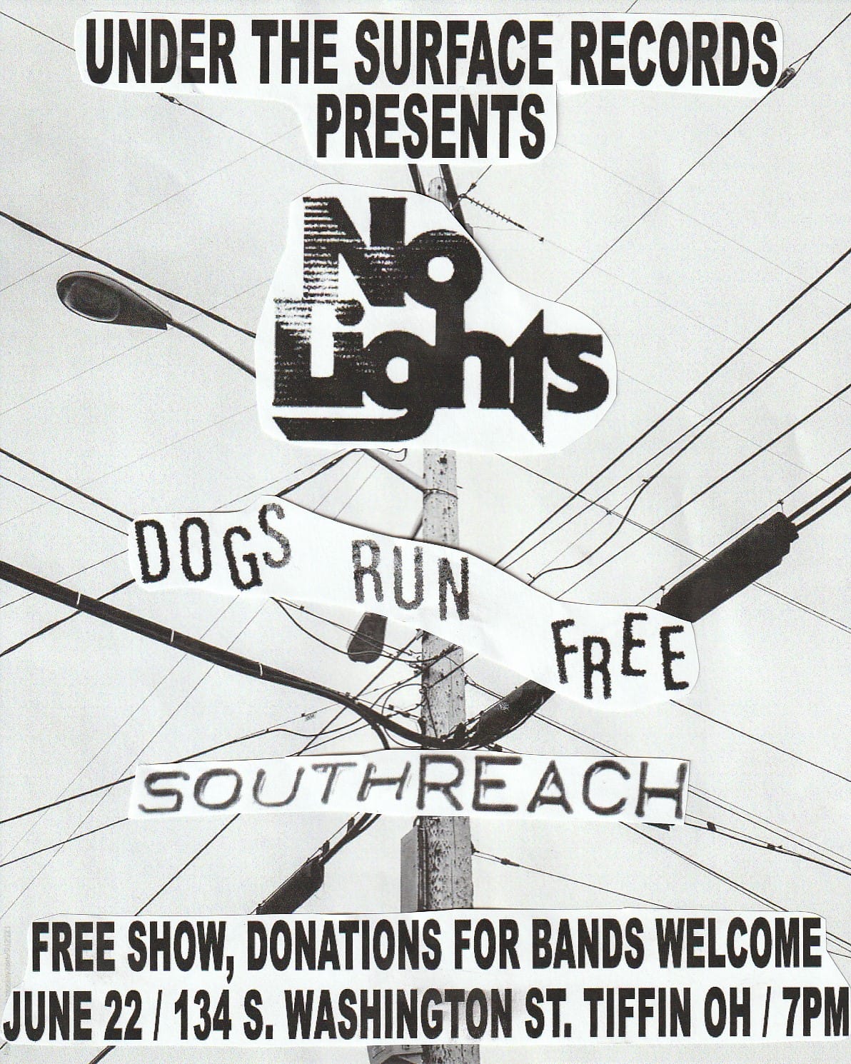 No Lights, Dogs Run Free, and South Reach Live @ Under The Surface Records