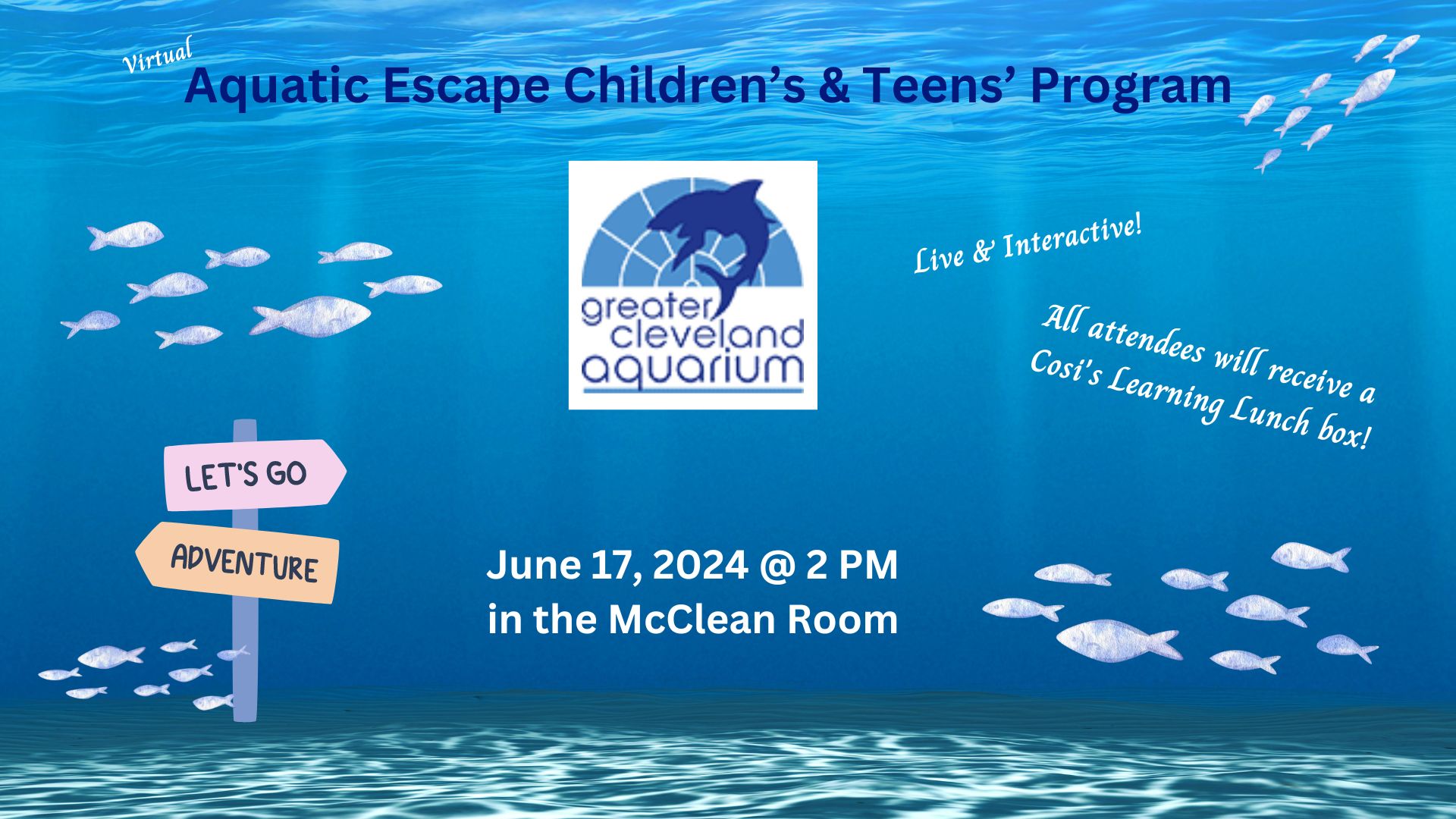 Virtual Aquatic Escape with Cleveland Aquarium