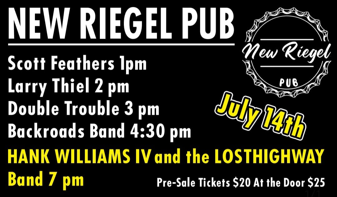 Blow Out Party at the New Riegel Pub