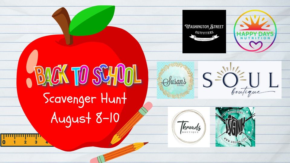 Back To School Scavenger Hunt