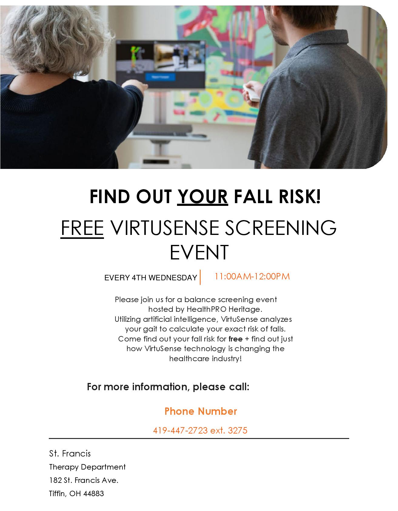 VirtuSense Balance Screening