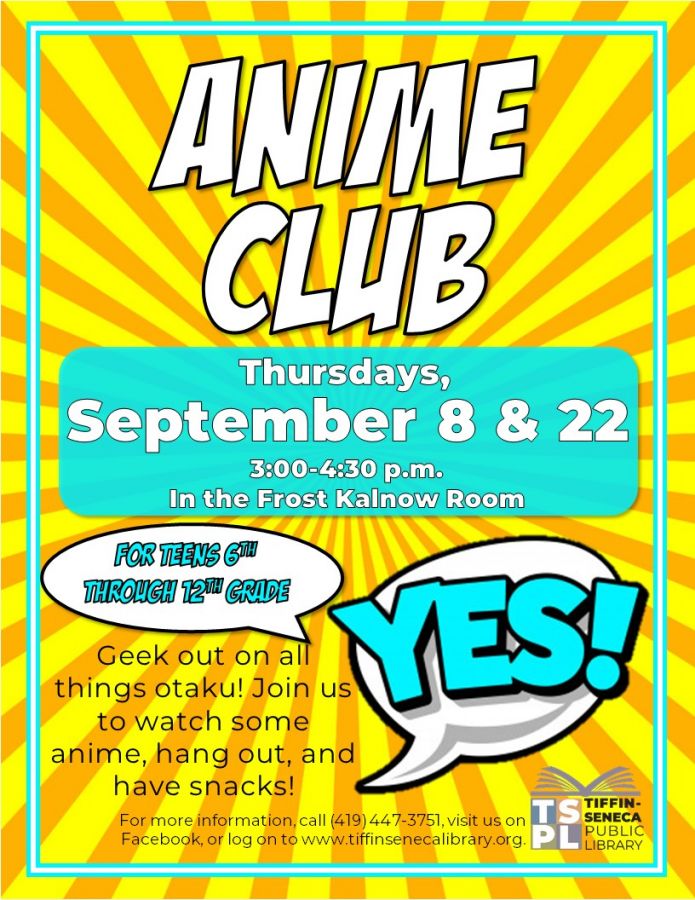 Teen Anime Club! @ 81st Ave, Events