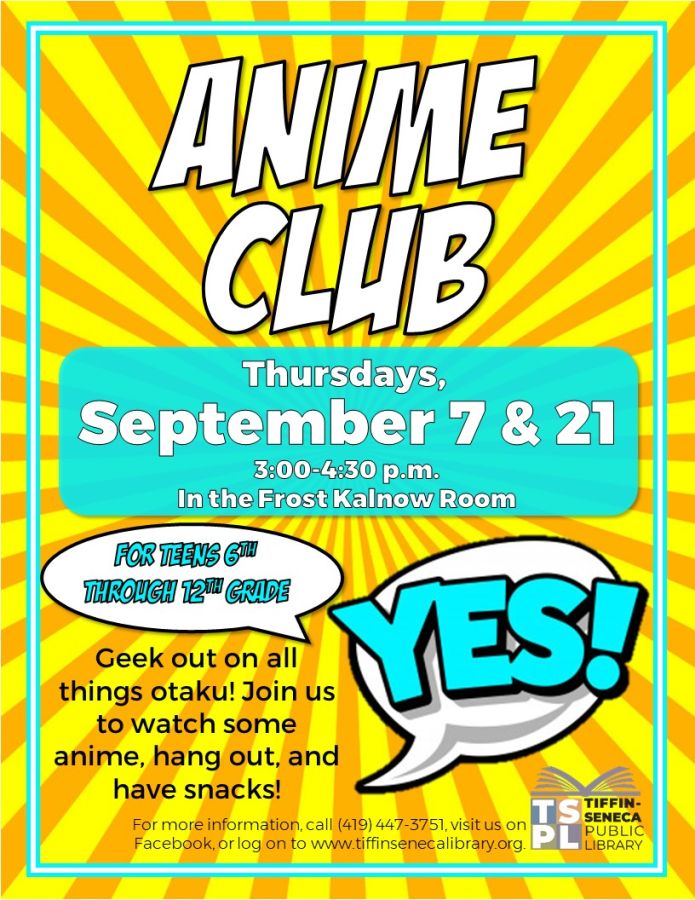 Teen Anime Club @ Switzer Library | Cobb County Georgia