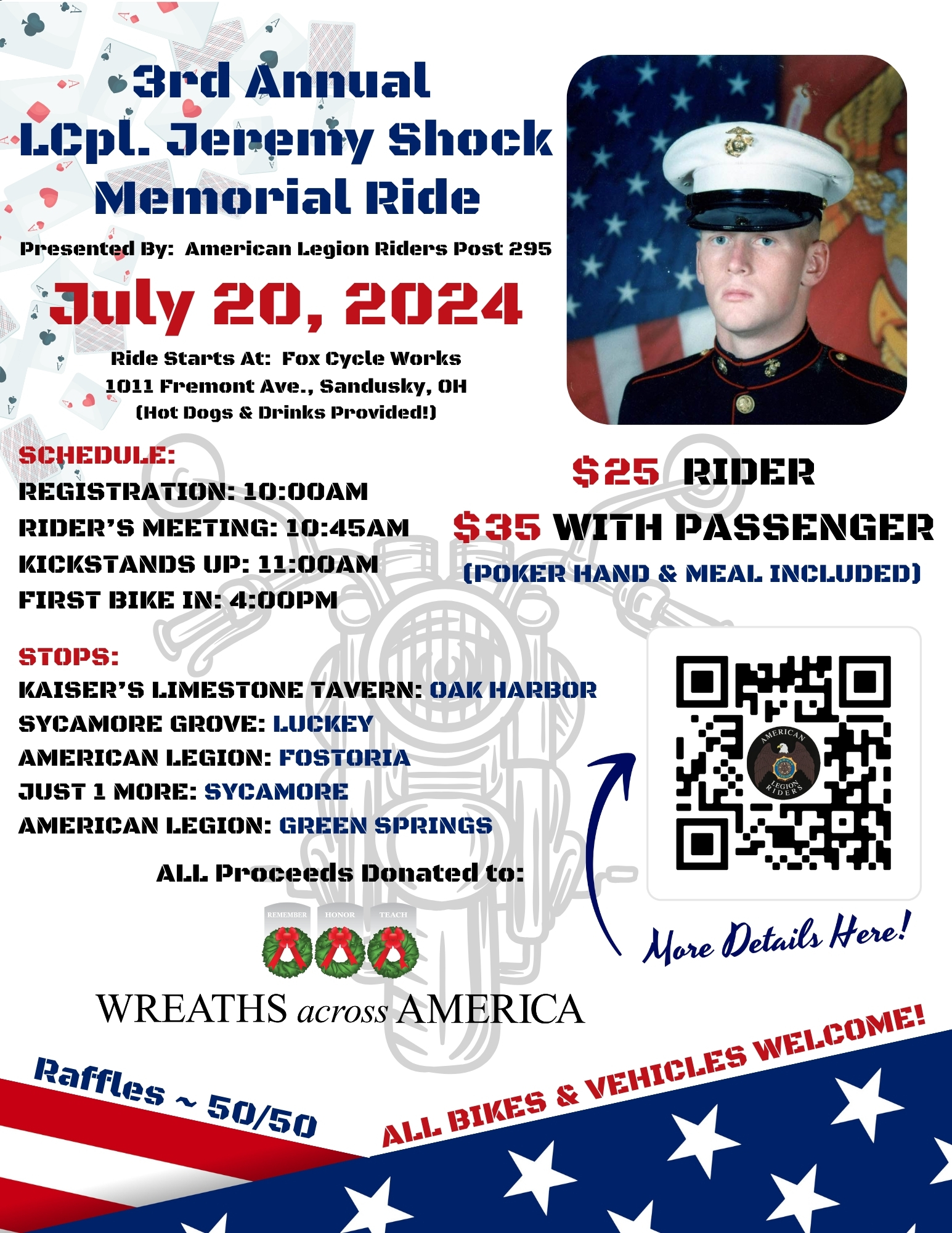 3rd Annual LCpl. Jeremy Shock Memorial Ride