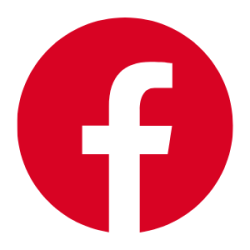 facebook icon in red