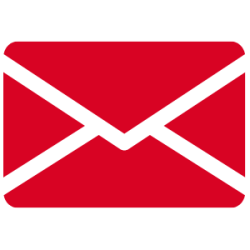 mail icon in red